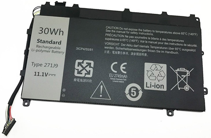 271J9 Replacement Battery for Dell Latitude 7350, Latitude 13 (7350)