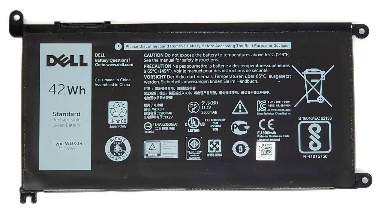 Dell Inspiron 13 7368 7378 7560 7570 7579 7569 7579 7378 7368 7569 P58F P66F P26T001 P26T002 WDXOR Laptop Battery