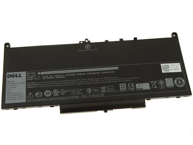 Dell Latitude 12 E7270 7000 14 E7470 7000 J60J5 MC34Y NJJ2H R1V85 WYWJ2 55Wh Laptop Battery