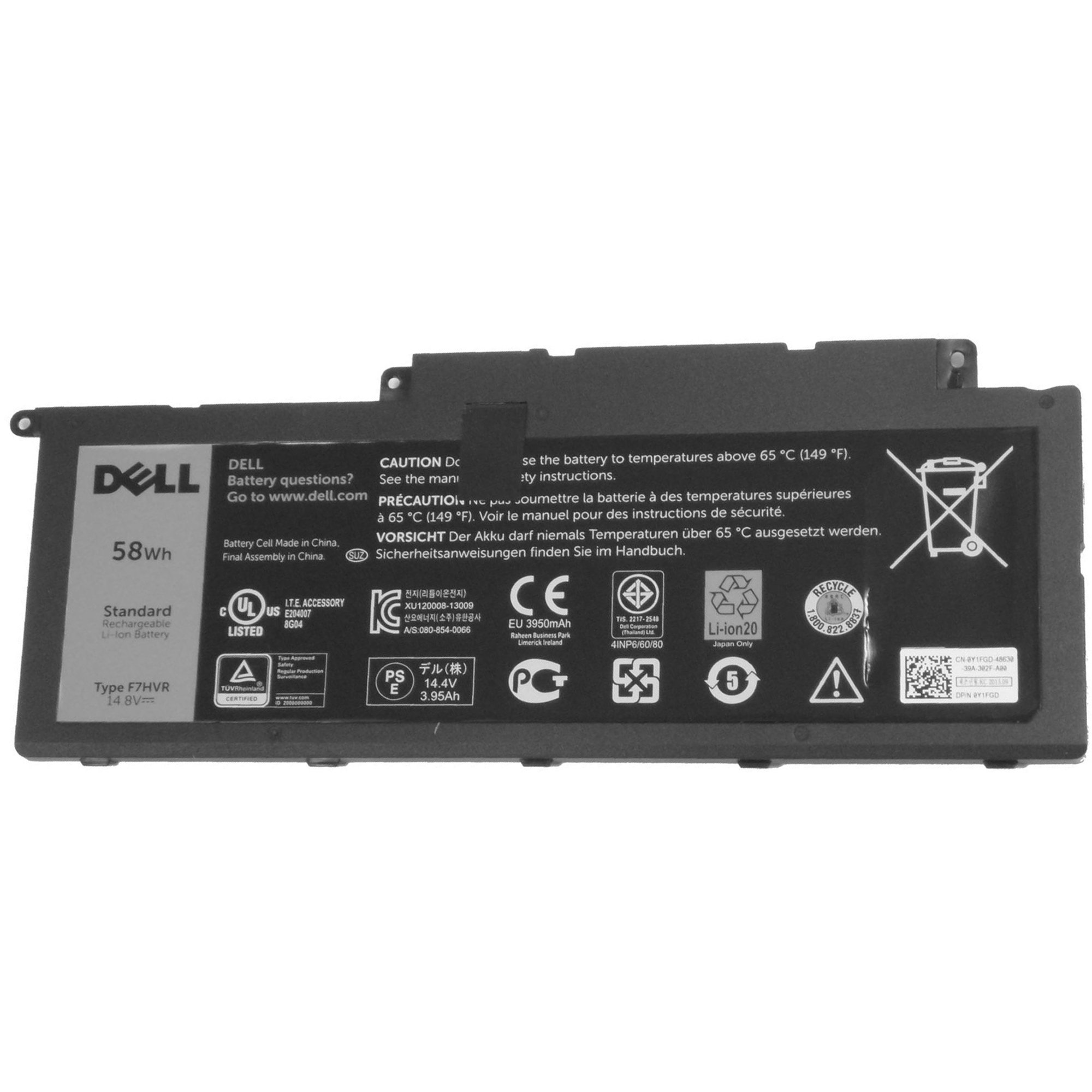 Dell Inspiron 14 7437 14 7437 15 7537 17 7737 17 7746 F7HVR G4YJM 0G4YJM T2T3 J Y1FGD Laptop Battery