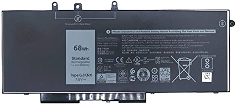 DELL GJKNX 7.6V 68Wh 4-Cell Notebook Battery for Latitude 5280 5290 5480 5490 5491 5495 5580 5590 5591 And Precision 3520,3530 Laptops