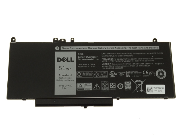 Dell Latitude 5450 E5470 11 3160 12 E5250 E5270 E5250 11 3150 E5550 G5M10 51Wh Laptop Battery