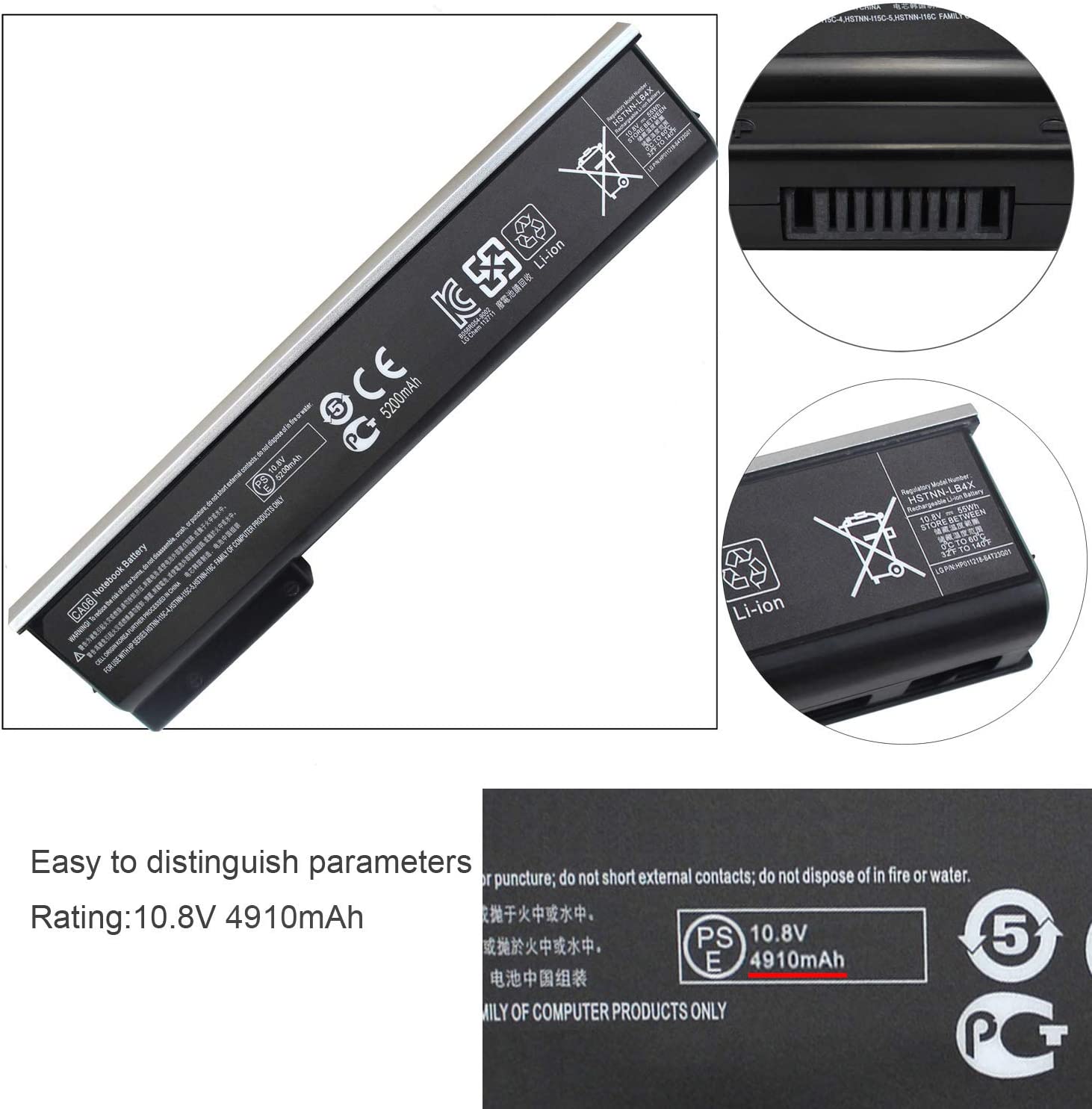 CA06 CA06XL Laptop Battery For HP Probook 640 G1,Probook 645 G1,Probook 650 G1,Probook 655 G1 Series HSTNN-I15C-4 HSTNN-I15C-5 HSTNN-I16C 718676-421 718677-421 718755-001 718756-001