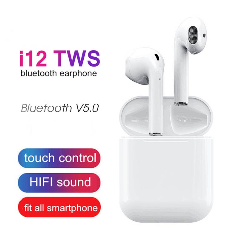 Original i7s i12 Double Wireless Bluetooth Earphones Top Quality